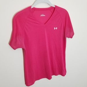 Women's UnderArmour Athletic Top, Pink - M